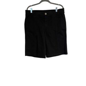 Kim Rogers Petite Black Shorts Cotton/Spandex Blend Size 12P Casual Comfy Boho